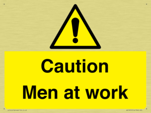 Caution Men at work